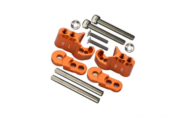 Traxxas X-Maxx 4X4 Aluminum Rear Adjustable Shock Mount - 1 Set Orange