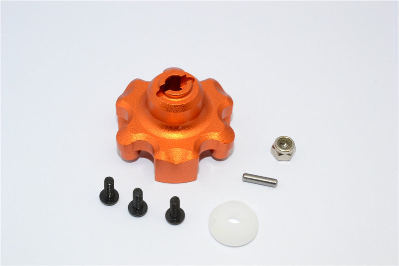 Traxxas X-Maxx 4X4 Aluminum Spur Gear Adapter - 1Pc Set Orange
