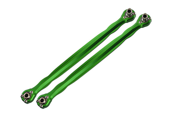 Aluminum Front Steering Rod For Traxxas 1:5 X Maxx 6S / 8S - 2Pc Set Green