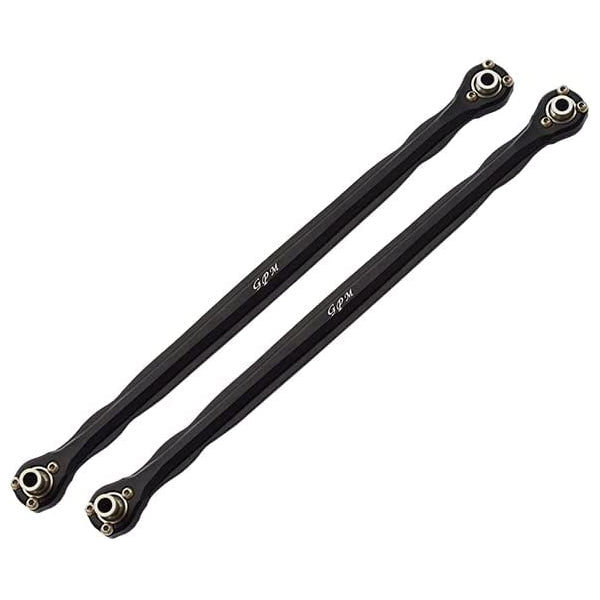 Aluminium 6061-T6 Front Steering Rod For 1/5 Traxxas X Maxx 8S (WideMAXX) - 2Pc Set Black