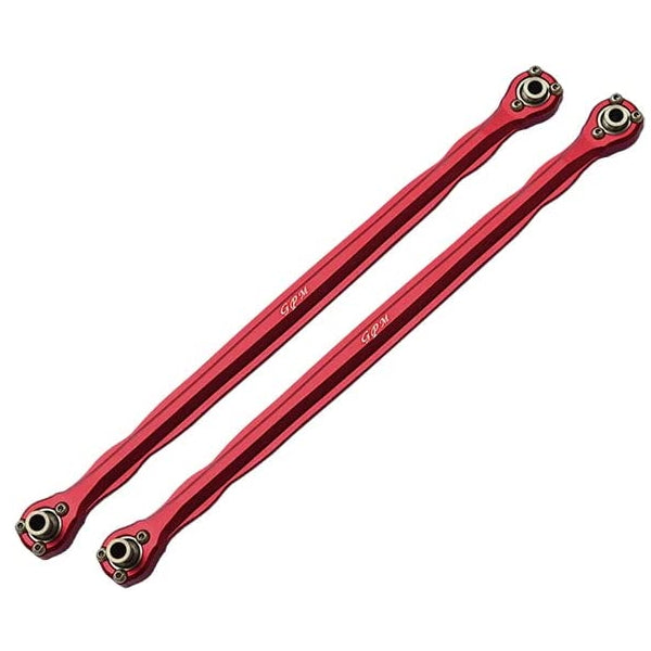 Aluminium 6061-T6 Front Steering Rod For 1/5 Traxxas X Maxx 8S (WideMAXX) - 2Pc Set Red