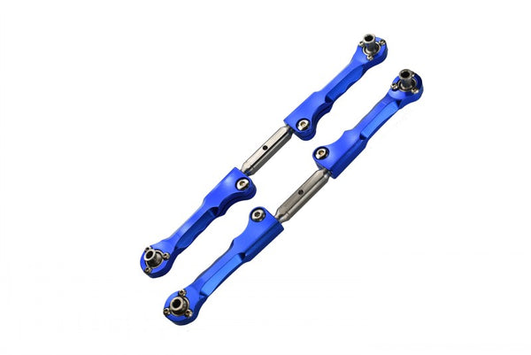 Traxxas X-Maxx 4X4 Spring Steel Front Steering Rod With Aluminum Ends - 1Pr Blue