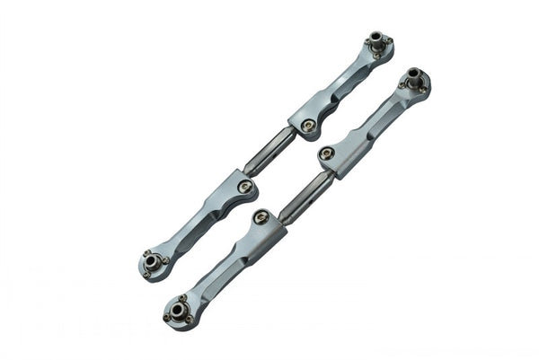 Traxxas X-Maxx 4X4 Spring Steel Front Steering Rod With Aluminum Ends - 1Pr Gray Silver