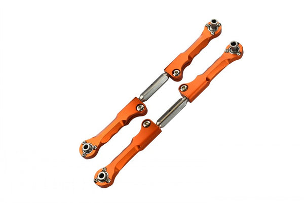 Traxxas X-Maxx 4X4 Spring Steel Front Steering Rod With Aluminum Ends - 1Pr Orange