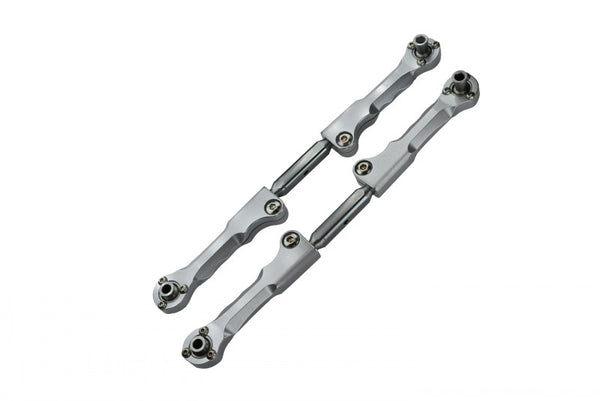 Traxxas X-Maxx 4X4 Spring Steel Front Steering Rod With Aluminum Ends - 1Pr Silver