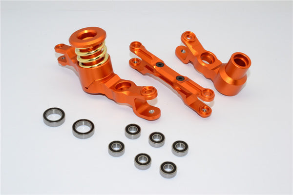 Traxxas X-Maxx 4X4 Aluminum Steering Assembly - 1 Set Orange
