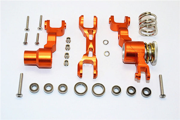 Traxxas X-Maxx 4X4 Aluminum Steering Assembly - 1 Set Orange