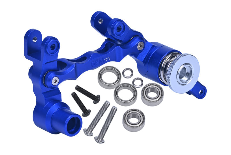 Aluminum 7075 Steering Assembly For 1:5 Traxxas X Maxx 6S / X-Maxx 8S 4WD Brushless Monster Truck Upgrade Parts - Blue