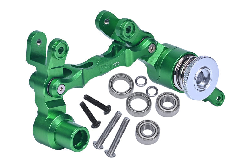 Aluminum 7075 Steering Assembly For 1:5 Traxxas X Maxx 6S / X-Maxx 8S 4WD Brushless Monster Truck Upgrade Parts - Green