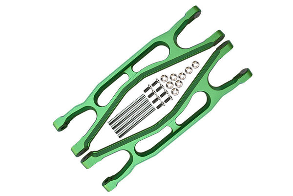Aluminium 6061-T6 Front Or Rear Extended Upper Arms For 1/5 Traxxas X Maxx 8S With WideMAXX #7895 Kit - 22Pc Set Green