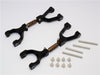 Traxxas X-Maxx 4X4 Spring Steel+Aluminum Front/Rear Adjustable Upper Arms - 1Pr Set Black