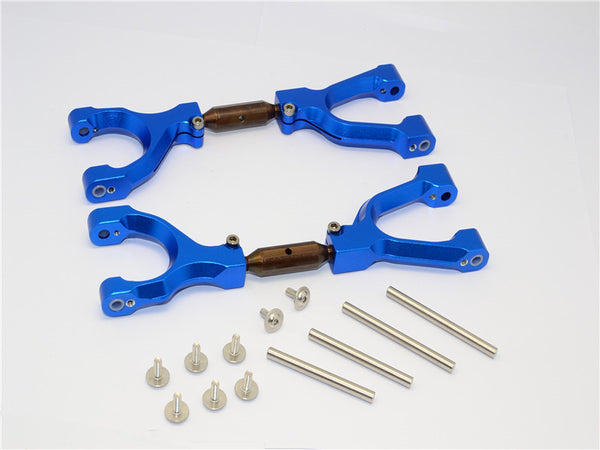 Traxxas X-Maxx 4X4 Spring Steel+Aluminum Front/Rear Adjustable Upper Arms - 1Pr Set Blue