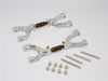 Traxxas X-Maxx 4X4 Spring Steel+Aluminum Front/Rear Adjustable Upper Arms - 1Pr Set Silver