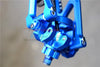 Traxxas X-Maxx 4X4 Aluminum Front & Rear Upper + Lower Arms + Front C Hubs + Front Kncukle Arms Set - 92Pc Set Blue