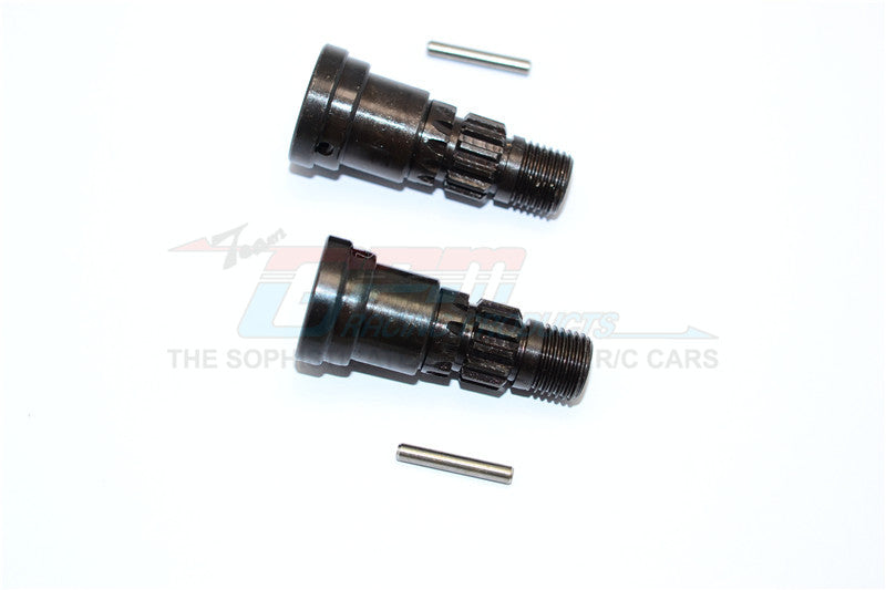 Steel#45 Cup Joint For GPM# TXM12160S Front/Rear CVD Drive Shaft For Traxxas X-Maxx - 1Pr Black