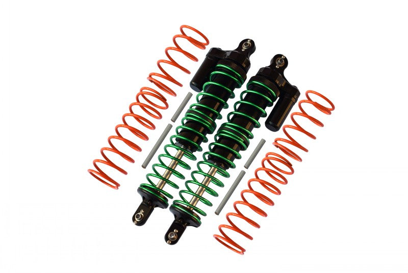 Traxxas X-Maxx 4X4 Aluminum Front/Rear Adjustable Spring Shocks - 1Pr Black