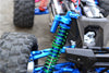 Traxxas X-Maxx 4X4 Aluminum Front/Rear L-Shape Damper Components - 1 Set Blue