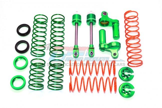 Traxxas X-Maxx 4X4 Aluminum Front/Rear L-Shape Damper Components - 1 Set Green