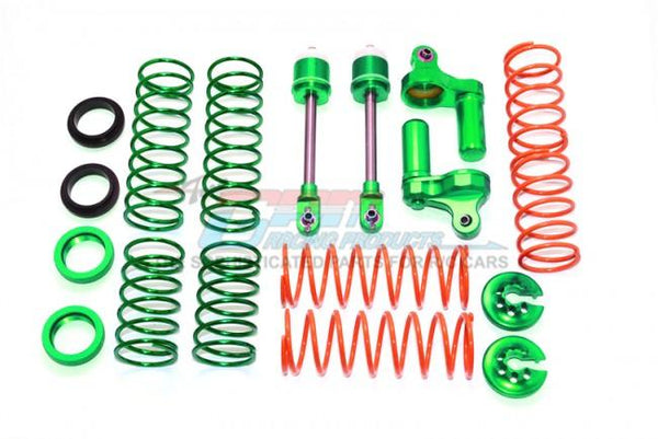 Traxxas X-Maxx 4X4 Aluminum Front/Rear L-Shape Damper Components - 1 Set Green