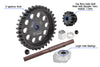 40Cr Carbon Steel M1.5 Spur Gear 33T + Motor Gear 13T For 1:5 Traxxas X Maxx 6S / X Maxx 8S / XRT 8S Monster Truck