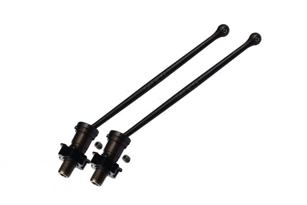 Harden Steel #45 Front Or Rear CVD Drive Shaft With Aluminum Hex For Traxxas X-Maxx 6S - 1Pr Set Black