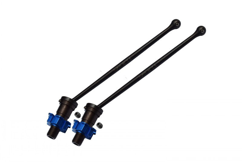 Harden Steel #45 Front Or Rear CVD Drive Shaft With Aluminum Hex For Traxxas X-Maxx 6S - 1Pr Set Blue