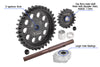 40Cr Carbon Steel M1.5 Spur Gear 33T + Motor Gear 18T For 1:5 Traxxas X Maxx 6S / X Maxx 8S / XRT 8S Monster Truck