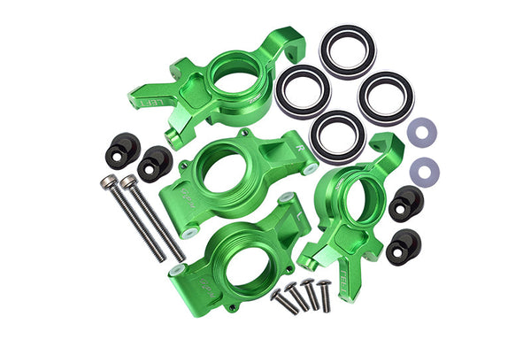 Aluminum Front & Rear Oversized Knuckle Arms For 1:5 Traxxas X Maxx 4X4 (For X Maxx 6S / 8S) - 20Pc Set Green