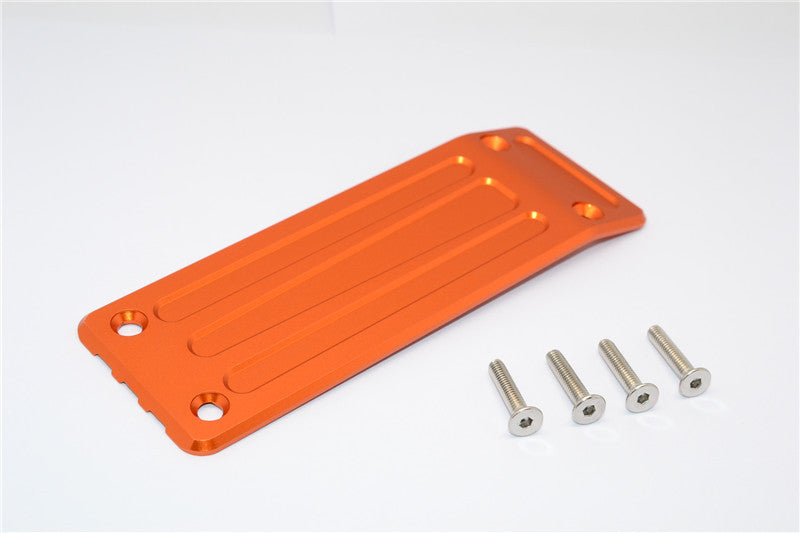 Traxxas X-Maxx 4X4 Aluminum Rear Skid Plate - 1Pc Set Orange