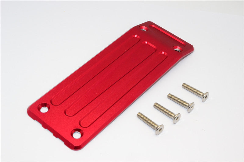 Traxxas X-Maxx 4X4 Aluminum Rear Skid Plate - 1Pc Set Red
