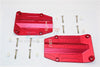 Traxxas X-Maxx 4X4 Aluminum Centre Skid Plate - 2Pcs Set Red