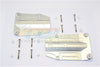 Traxxas X-Maxx 4X4 Aluminum Centre Skid Plate - 2Pcs Set Silver