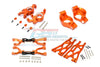 Traxxas X-Maxx 4X4 Aluminum Front Upper + Lower Arms + C Hubs + Kncukle Arms Set - 52Pc Set Orange