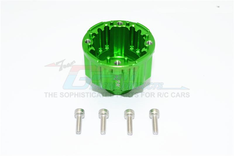 Aluminum Front Or Rear Differential Case For Traxxas X-Maxx 8S - 1Pc Set Green