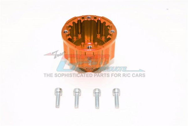 Aluminum Front Or Rear Differential Case For Traxxas X-Maxx 8S - 1Pc Set Orange