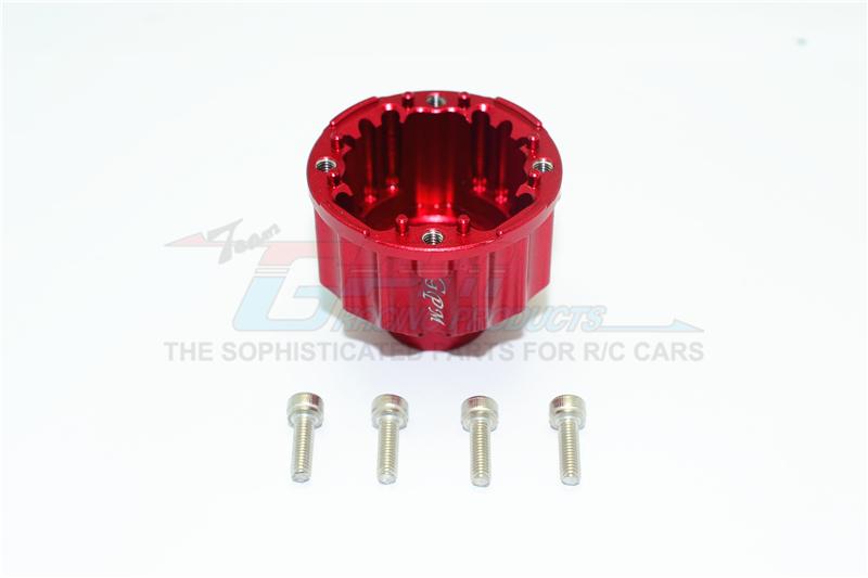 Aluminum Front Or Rear Differential Case For Traxxas X-Maxx 8S - 1Pc Set Red