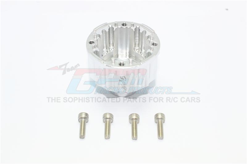 Aluminum Front Or Rear Differential Case For Traxxas X-Maxx 8S - 1Pc Set Silver