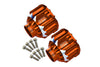 Aluminum 7075-T6 Front + Rear Differential Case for Traxxas 1:5 X Maxx 6S / X Maxx 8S / XRT 8S Monster Truck Upgrades - Orange