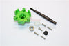 Traxxas X-Maxx 4X4 Upgrade Part Aluminum Trasmission Cush Drive Housing With Drive Input Shaft - 10Pcs Set Green