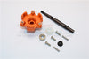 Traxxas X-Maxx 4X4 Upgrade Part Aluminum Trasmission Cush Drive Housing With Drive Input Shaft - 10Pcs Set Orange