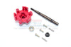 Traxxas X-Maxx 4X4 Upgrade Part Aluminum Trasmission Cush Drive Housing With Drive Input Shaft - 10Pcs Set Red