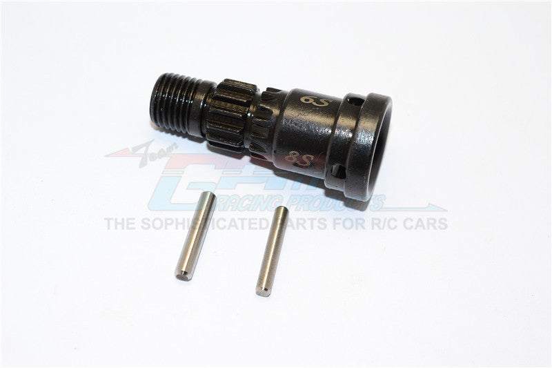 Steel #45 CVD Joint For Front Or Rear For Traxxas X-Maxx 6S / X-Maxx 8S - 1Pc Set Black