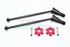 Harden Steel #45 Front Or Rear CVD Drive Shaft With Aluminum Hex For Traxxas X-Maxx 8S - 1Pr Set Red
