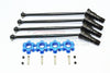 Harden Steel #45 Front And Rear CVD Drive Shaft With Aluminum Hex For Traxxas X-Maxx 8S - 2Prs Set Blue