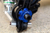 Harden Steel #45 Front & Rear CVD Joint + Aluminum Wheel Hub Hex For Traxxas X Maxx 8S - 20Pc Set Blue