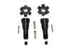 Harden Steel #45 Front Or Rear CVD Joint + Aluminum Wheel Hub Hex For Traxxas X Maxx 8S - 10Pc Set Black