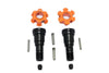 Harden Steel #45 Front Or Rear CVD Joint + Aluminum Wheel Hub Hex For Traxxas X Maxx 8S - 10Pc Set Orange