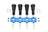 Harden Steel #45 Front & Rear CVD Joint + Aluminum Wheel Hub Hex For Traxxas X Maxx 8S - 20Pc Set Blue