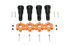 Harden Steel #45 Front & Rear CVD Joint + Aluminum Wheel Hub Hex For Traxxas X Maxx 8S - 20Pc Set Orange