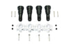 Harden Steel #45 Front & Rear CVD Joint + Aluminum Wheel Hub Hex For Traxxas X Maxx 8S - 20Pc Set Silver